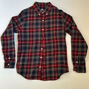 Janie and Jack Red and Blue Plaid Men's Shirt